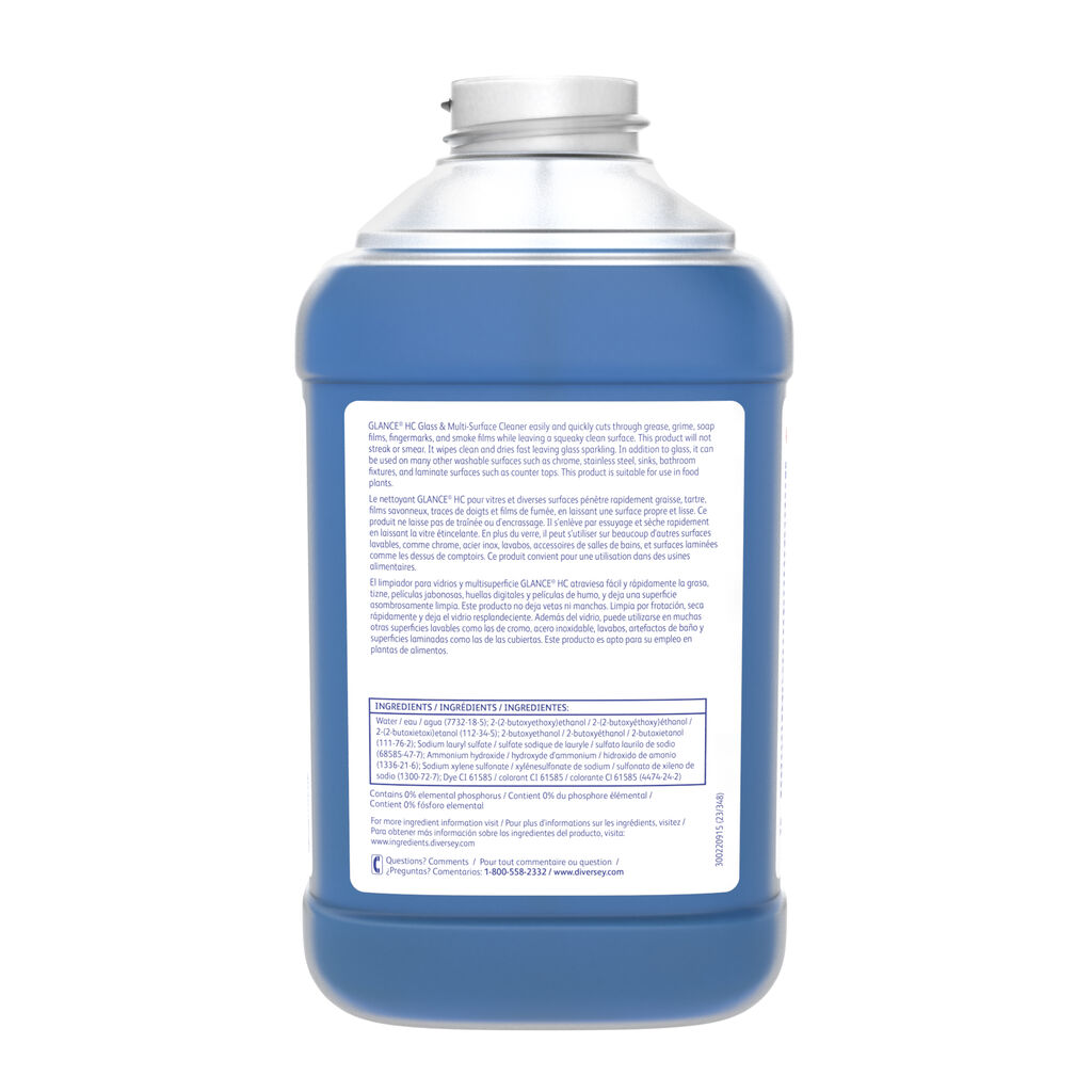 Glance HC Glass & Multi-Surface Cleaner 2.5 L - Back