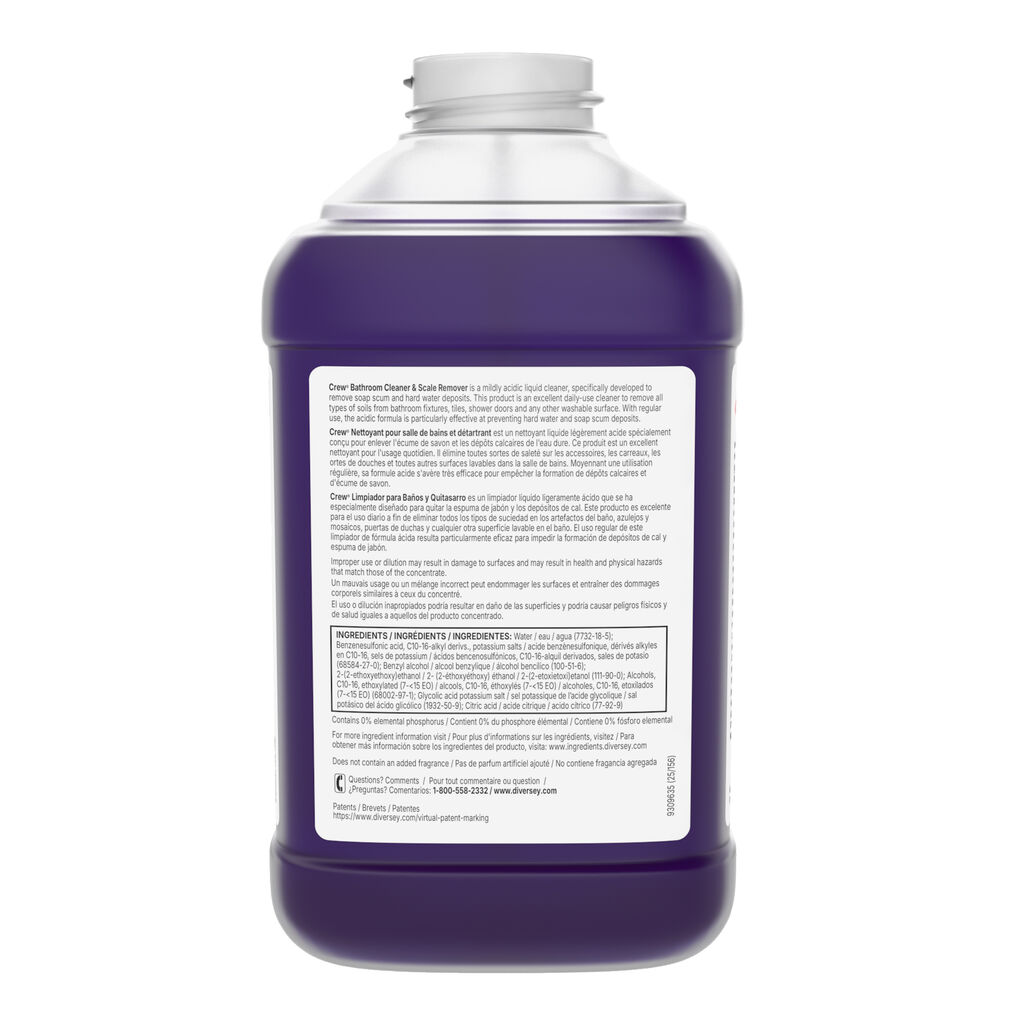 Crew Bathroom Cleaner & Scale Remover 2.5 L - Back