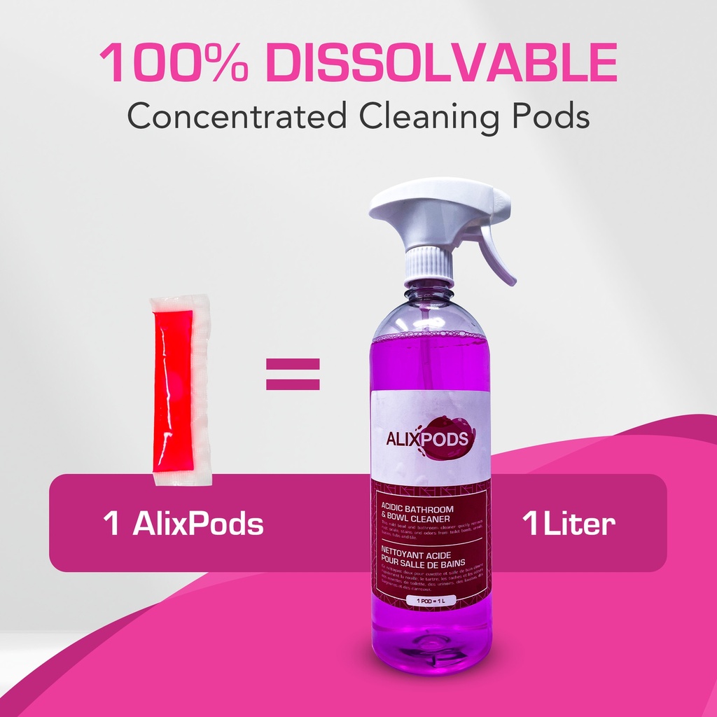 AlixPods Acidic Bathroom & Bowl Cleaner Starter Kit Bundle