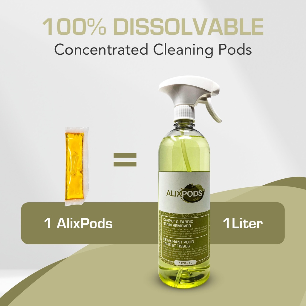AlixPods Carpet and Fabric Stain Remover Starter Kit Bundle