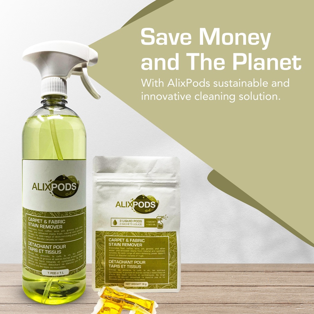 AlixPods Carpet and Fabric Stain Remover Starter Kit Bundle