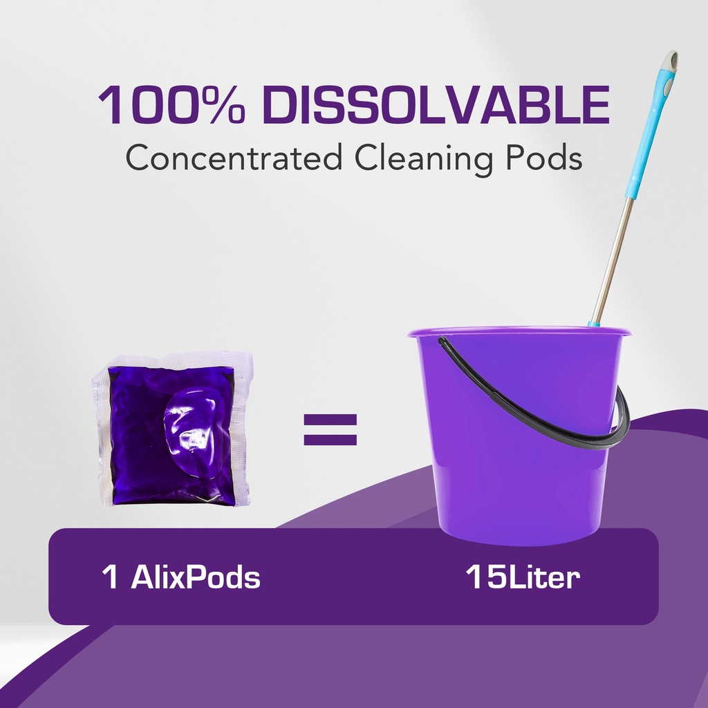 AlixPods Heavy Duty Floor Cleaner - 3 Pods