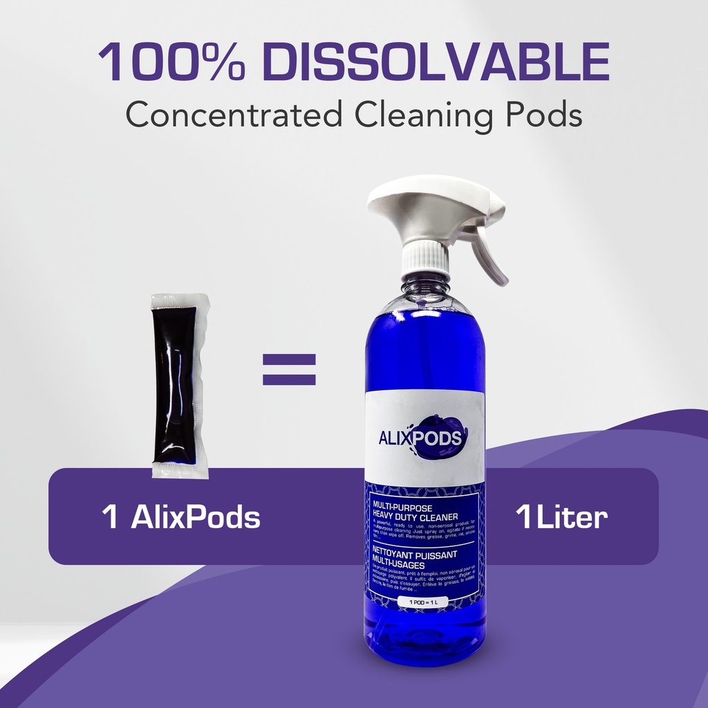 AlixPods Multi-Purpose Heavy Duty Cleaner - 3 Pods