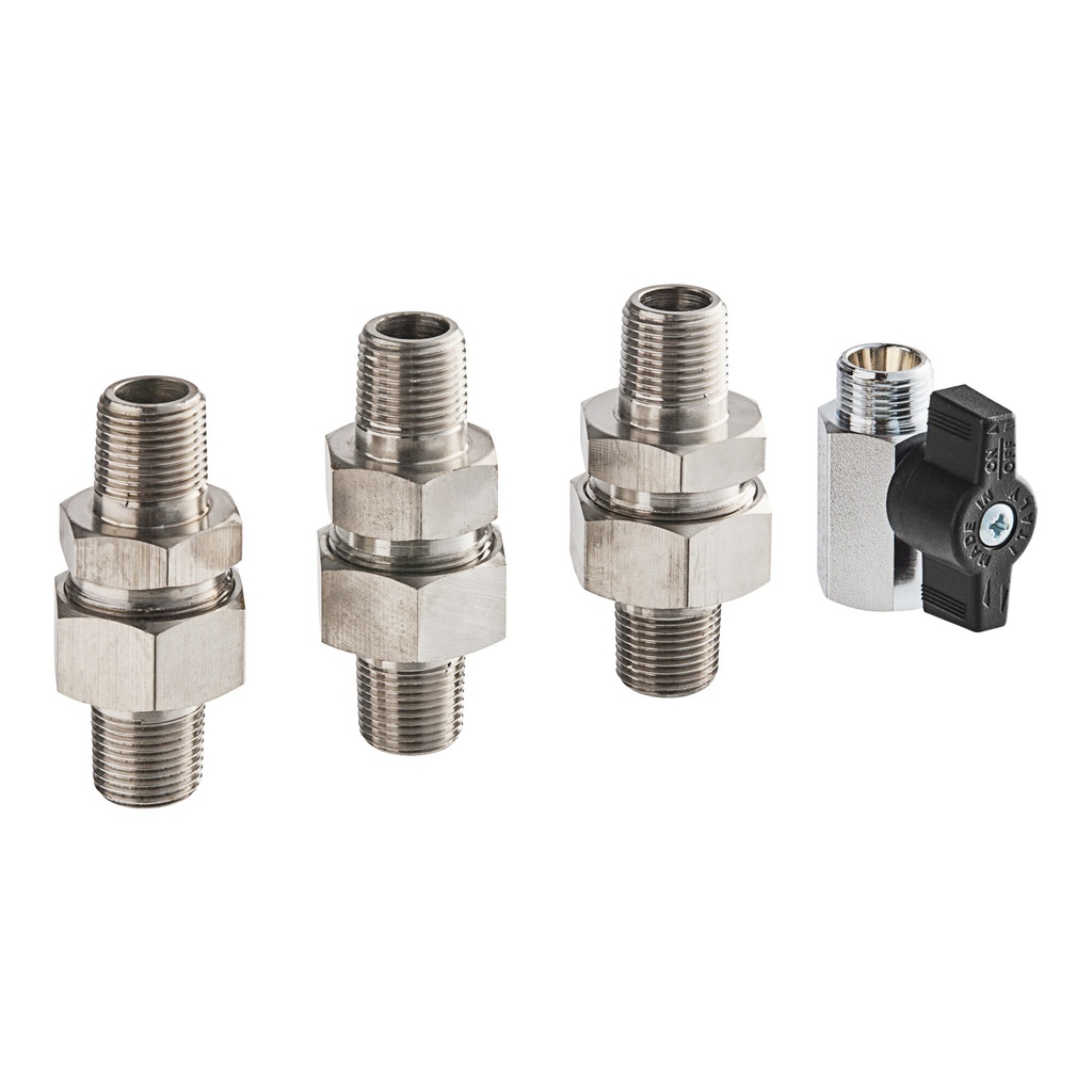 Accessoire ProSeries Seko – Adaptateur universel, robinet à bille + tous les adaptateurs