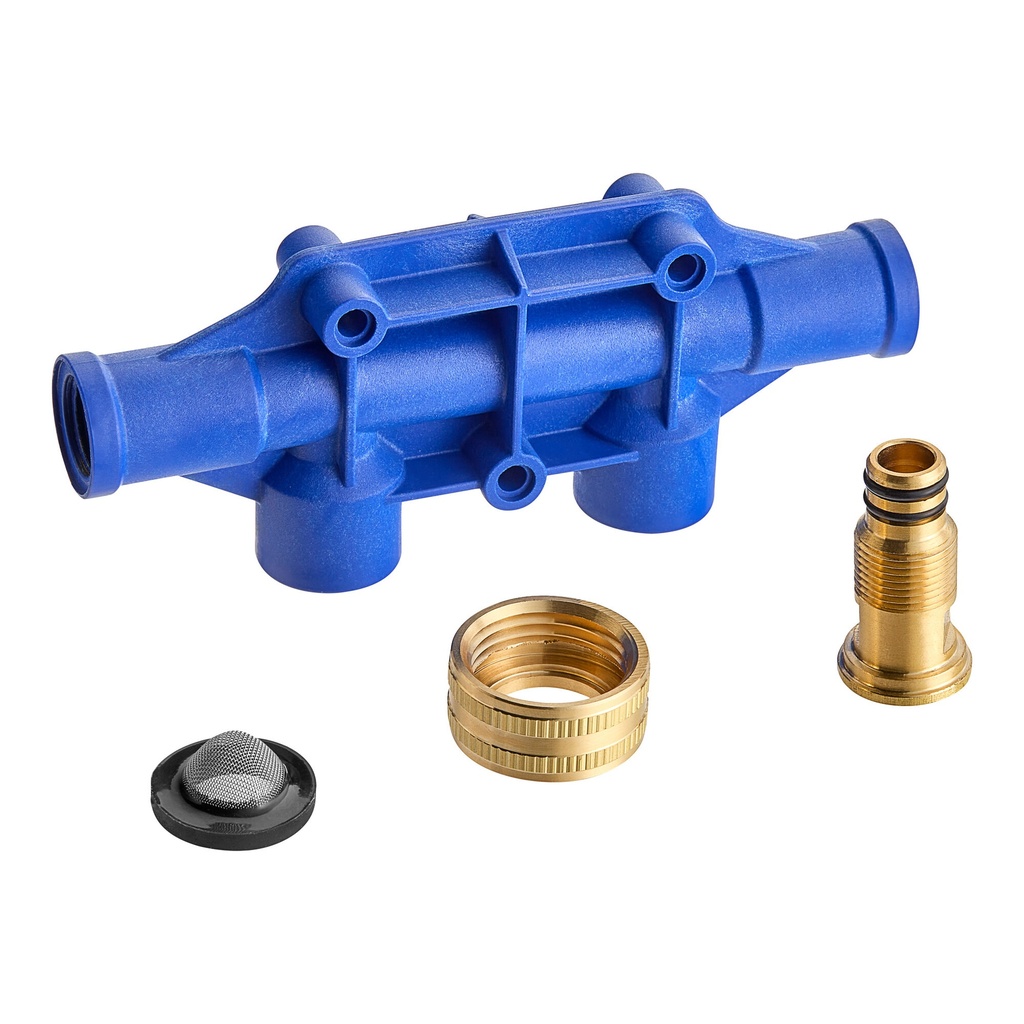 SEKO Part and Accessory – Manifold water Hot & Cold with Two Inlets for (Blue)
