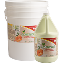 Safeblend Nettoyant neutre concentré - Parfum de tangerine - 4 L
