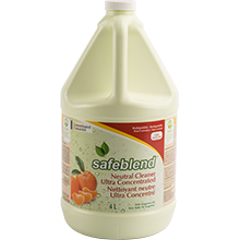 Safeblend Ultra Concentrated Neutral Cleaner - Tangerine Scent - 4 L