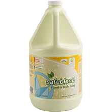 Safeblend Savon pour les mains et le corps - Sans parfum - 4 L