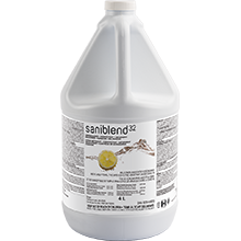 Saniblend 32 Nettoyant désinfectant détergent désodorisant concentré - Parfum de citron - 4 L