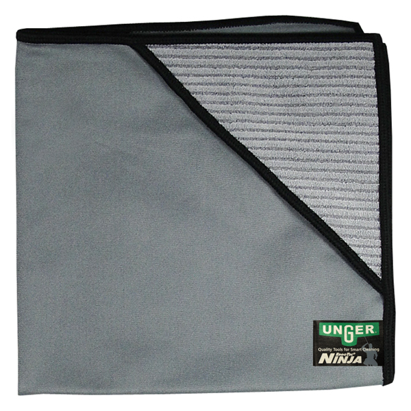 Unger Chiffon en microfibre Ninja MicroWipe 16 x 16 po (40 x 40 cm), paquet de 5
