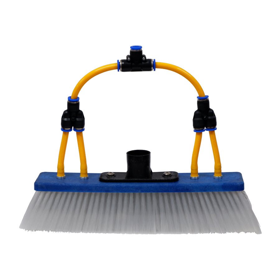 Hydrosphere Innovation Brosse hybride en poils de sanglier à alimentation d'eau 10 po