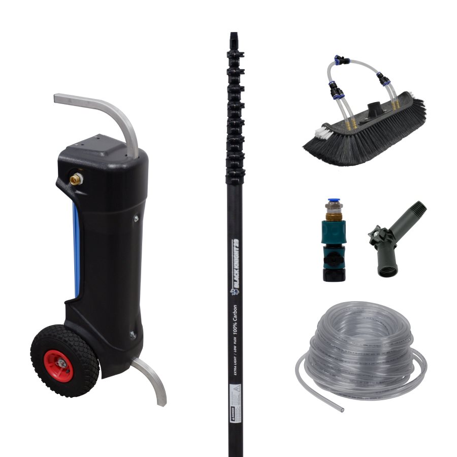 Hydrosphere Innovation Chariot DI avec perche à alimentation d'eau 29 pi et TDS-mètre