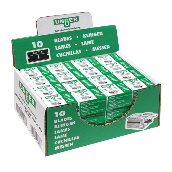 Unger Lames de rechange pour grattoir de sécurité 1,5 po (4 cm), paquet de 10