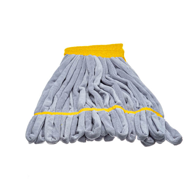 Unger Vadrouille à franges en microfibre SmartColor RoughMop, usage intensif, jaune, paquet de 5