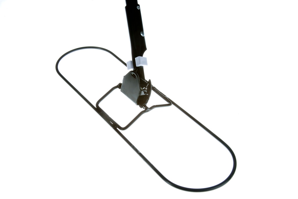 Atlas Graham Dust Mop Frame with Vinyl Clip-On Handle, 18 in, 60 in Handle