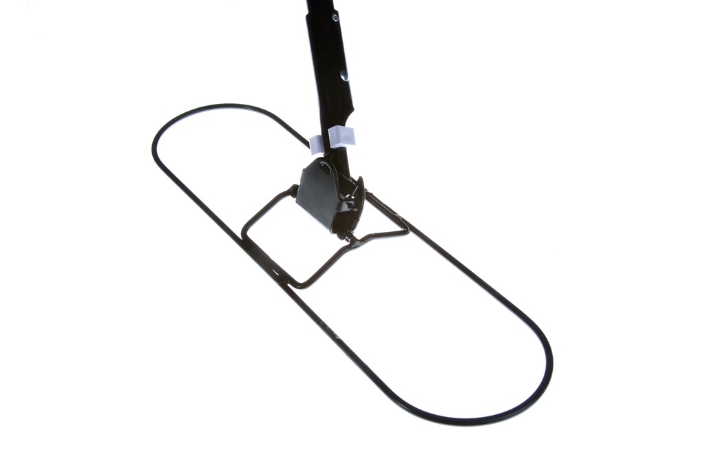 Atlas Graham Cadre étroit pour vadrouille sèche avec manche à clip en métal, 24 po, manche de 60 po