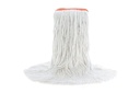 Atlas Graham Multimate Rayon Wet Mop, Narrow Band, Looped-End, White, Large