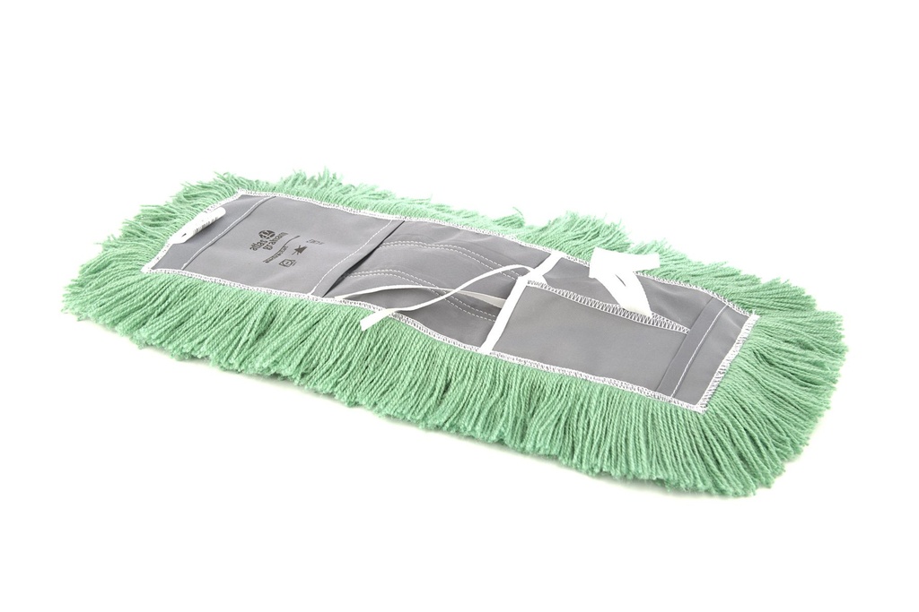Atlas Graham Vadrouille sèche Electrastat en nylon vert, non traitée, bouts coupés, 24 po