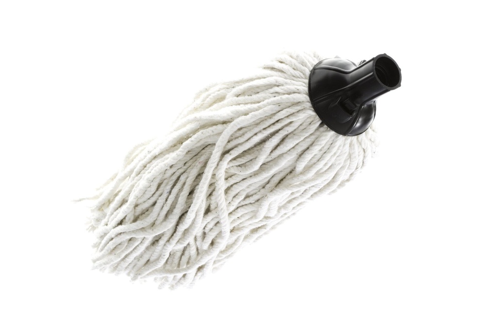 Atlas Graham Wring-Ezy Rayon Wet Mop, White, Cut-End, 350 g