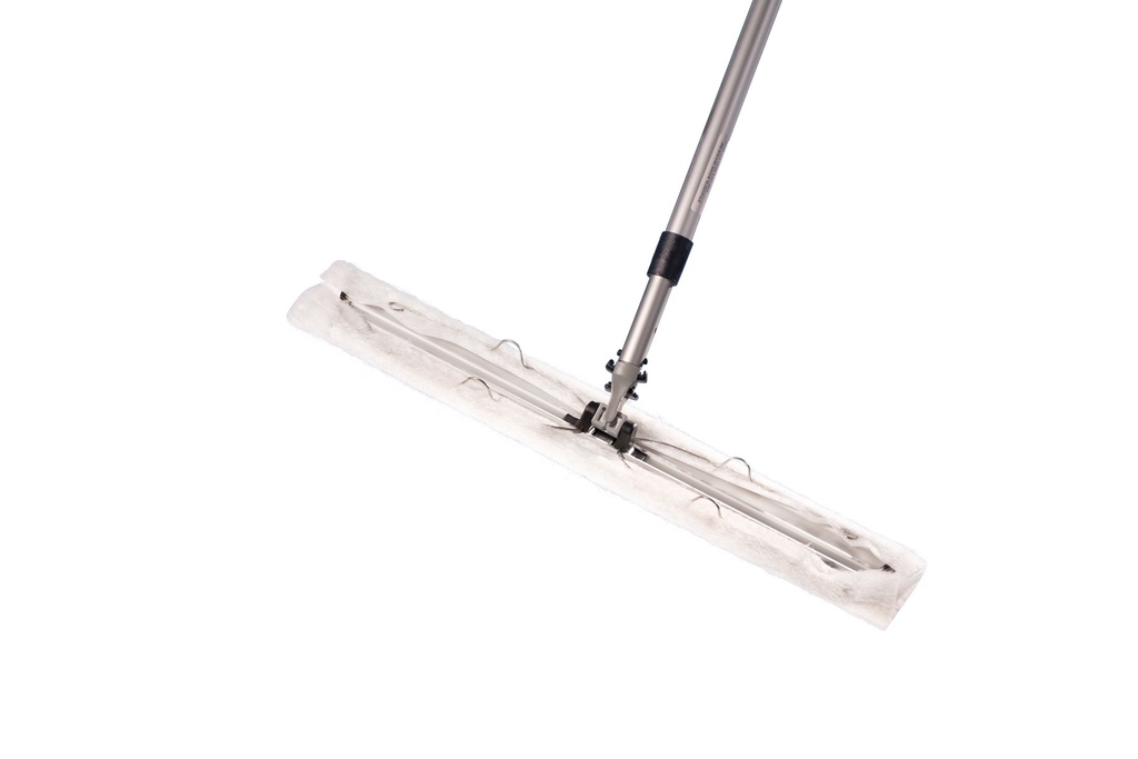 Atlas Graham Kwik Mop Kit, 24 in Aluminum Frame, 35-64 in Telescopic Handle and 20 Dynamop Wipes