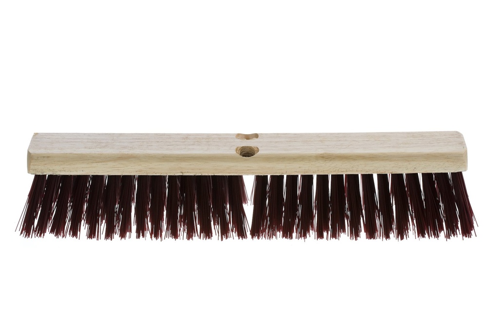 Atlas Graham Synthetic Fiber Firm Sweep Push Broom, 18 in