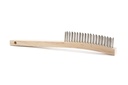 Atlas Graham Brosse métallique en acier inoxydable, 3 rangées