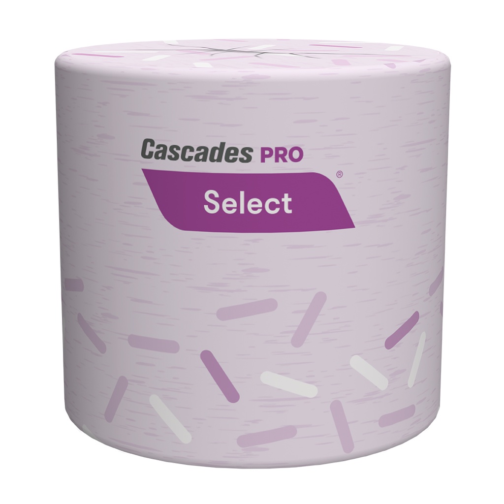 Cascades Pro Pro Select Toilet Paper, 1-Ply, 48 Rolls x 1,000 Sheets, Case of 48