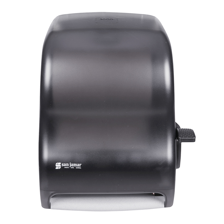 Cascades Pro Distributeur de papier à mains en rouleau à levier Pro Select, noir