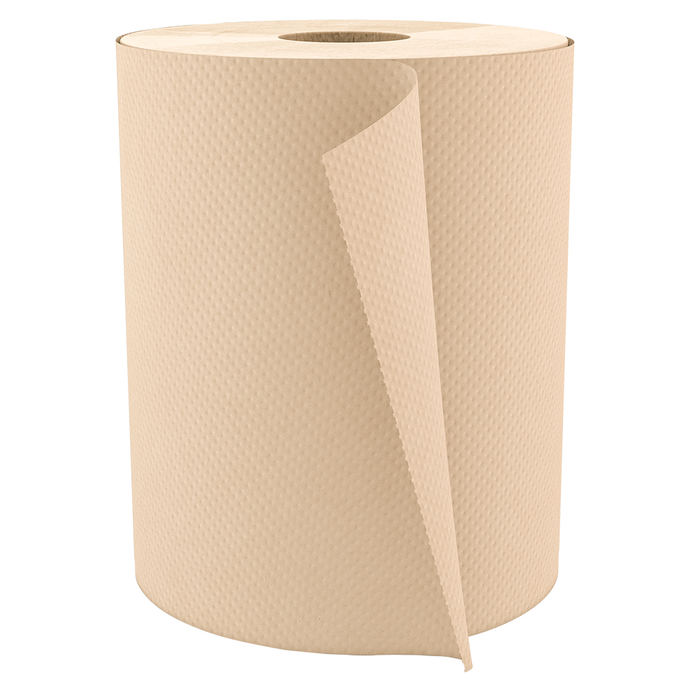 Cascades Pro Papier à mains en rouleau Pro Select, naturel, 1 pli, 12 rouleaux de 600 pi, caisse de 12