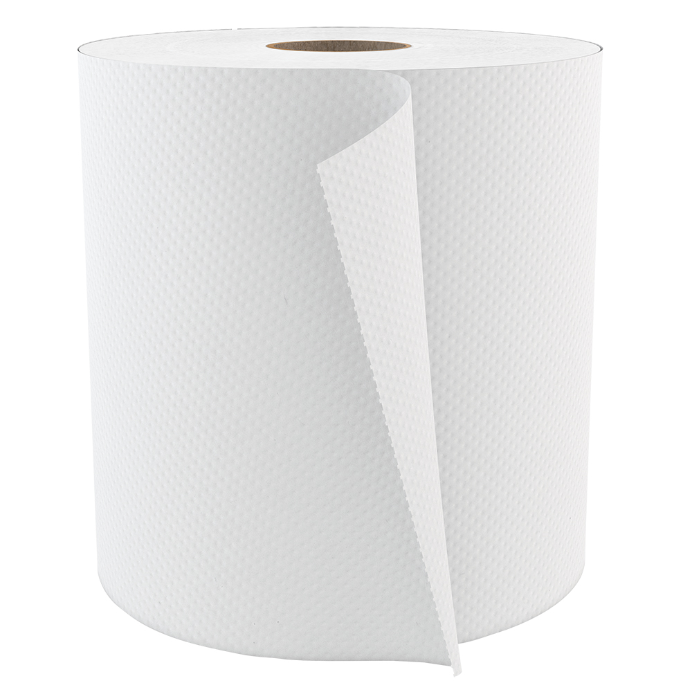 Cascades Pro Papier à mains en rouleau Pro Select, blanc, 1 pli, 6 rouleaux de 800 pi, caisse de 6