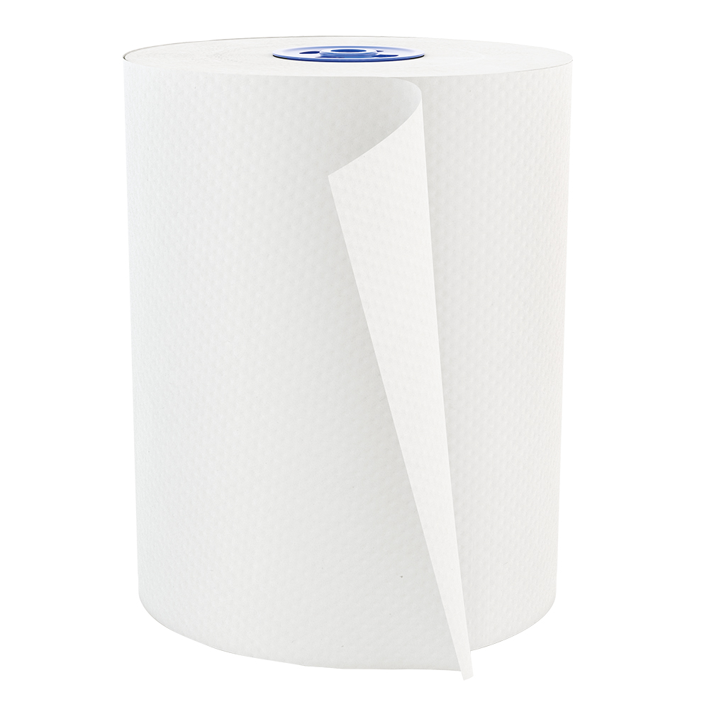 Cascades Pro Papier à mains en rouleau Tandem+ Nano, blanc, 1 pli, 12 rouleaux de 600 pi, caisse de 12