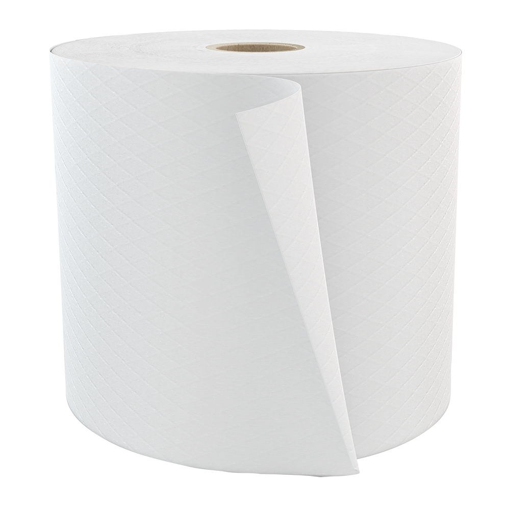 Cascades Pro Tuff-Job Hydroentangled Wipers, White, Jumbo Roll of 1,100 Sheets