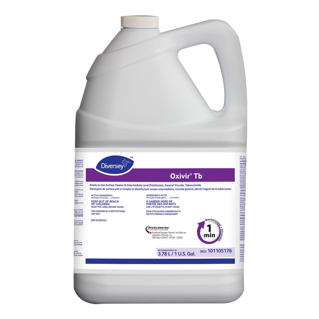 Diversey Oxivir TB Ready-to-Use Disinfectant, 3.78 L