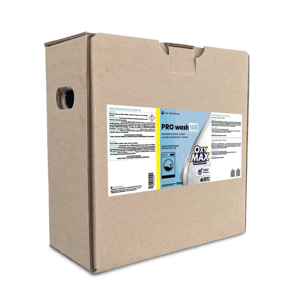 INO Détachant en poudre pour linge de couleur ProWash 105 OxyMax, 10 kg