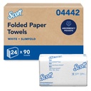 Kleenex Slimfold Hand Towels, White, 24 Packs of 90 Sheets