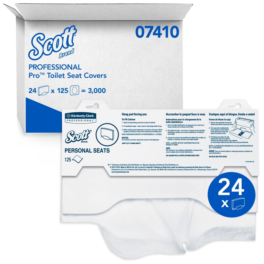 Scott Toilet Seat Covers, Case of 3,000
