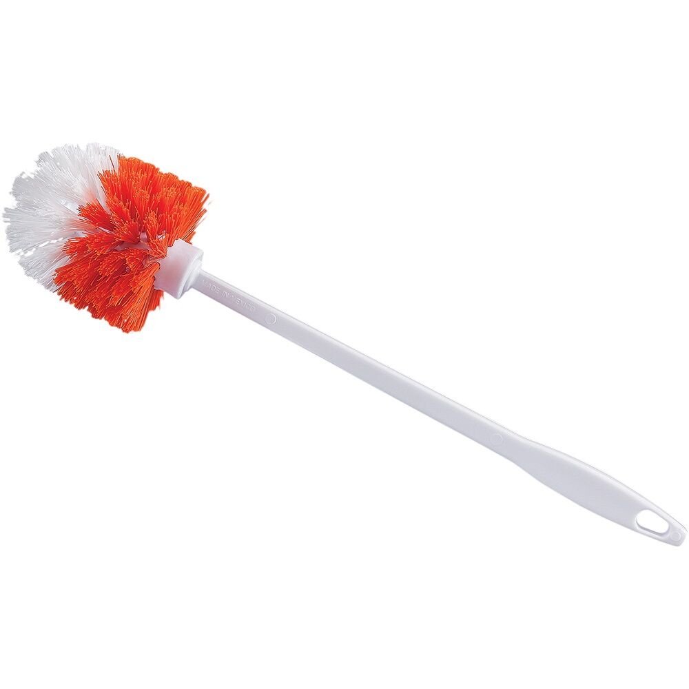 M2 Professional Brosse à cuvette, fibres de polypropylène, rouge et blanche, 15,5 po