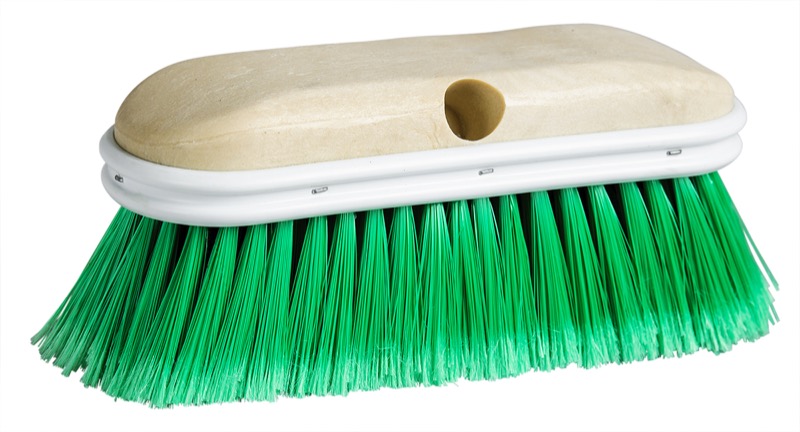 M2 Professional Brosse de lavage pour auto et camion avec pare-chocs, bloc plastique, vert, 9 po