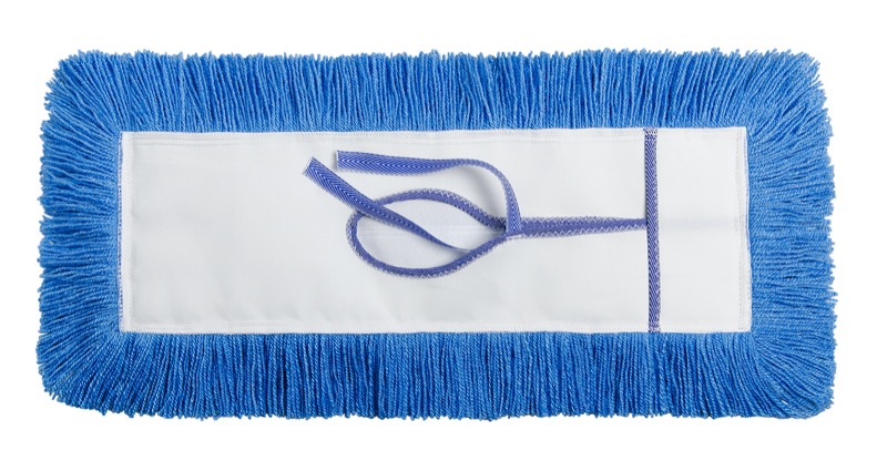 M2 Professional Static-H Dust Mop Head, 5 x 18 in, Blue