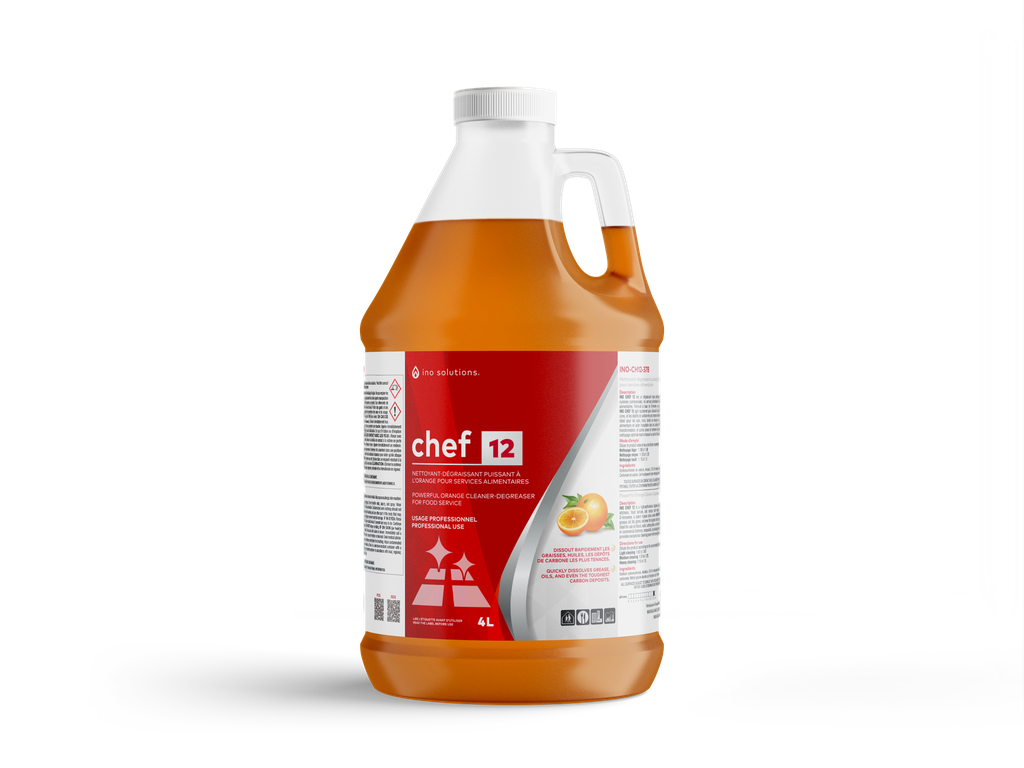 INO CHEF 12 Strong cleaner and degreaser concentrated 4 L