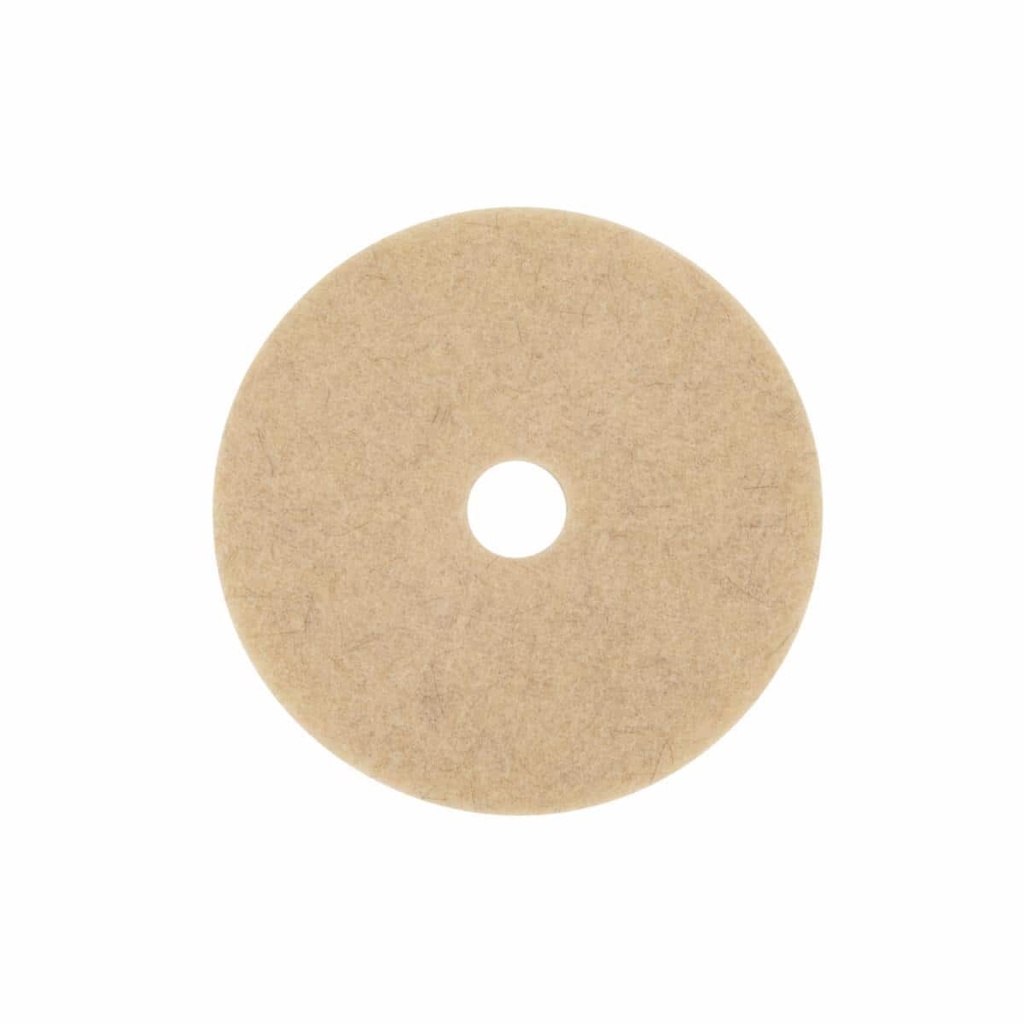 3M Scotch-Brite Natural Fiber Polishing Floor Pad, 20 in, Tan