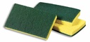 3M Scotch-Brite Éponge à récurer pour travaux moyens, jaune et verte, 6,1 po x 3,6 po