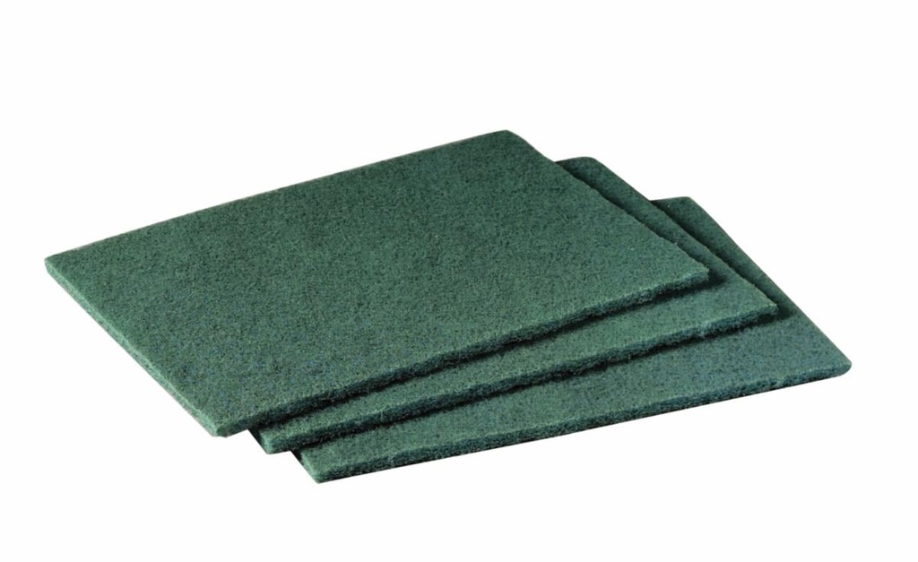3M Scotch-Brite Medium-Duty Scouring Pad, Green, 6 in x 9 in, Pack of 20