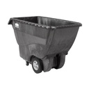 Rubbermaid Commercial Standard Service Tilt Truck, 3/4 cu yd, Black