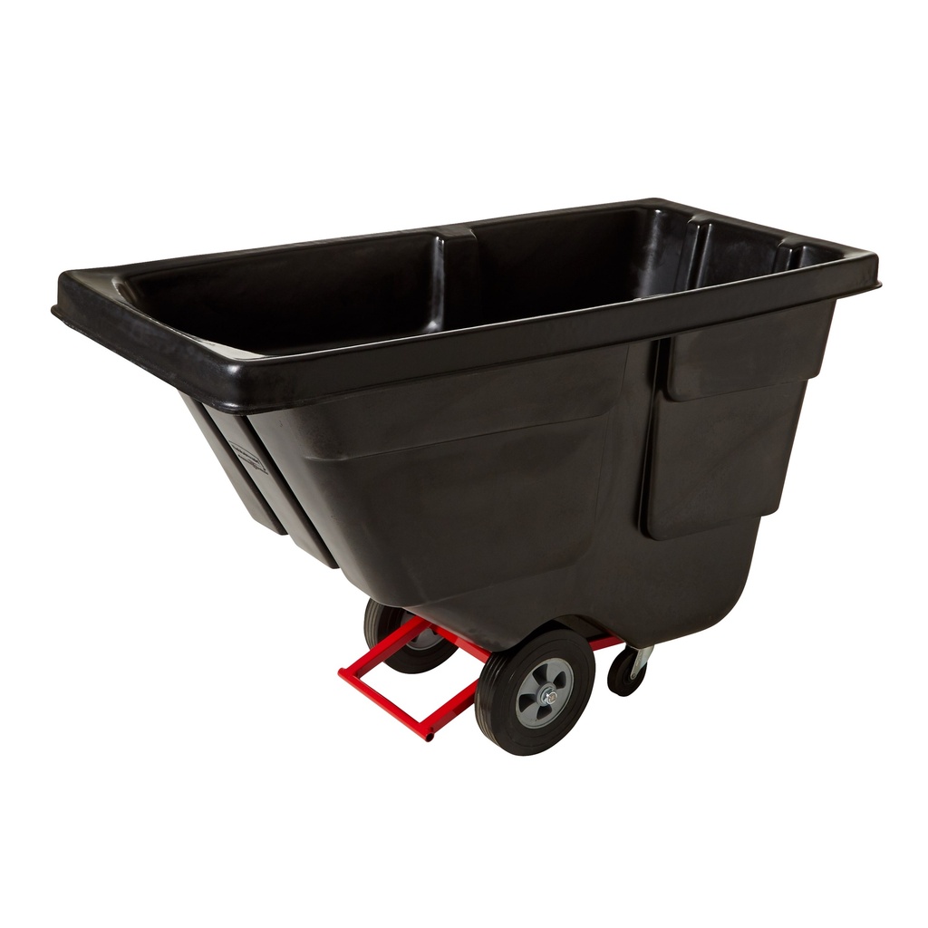 Rubbermaid Commercial Utility Tilt Truck, 1/2 cu yd, Black