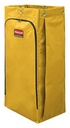 Rubbermaid Commercial Sac de rechange en vinyle pour chariot, 34 gal US, jaune
