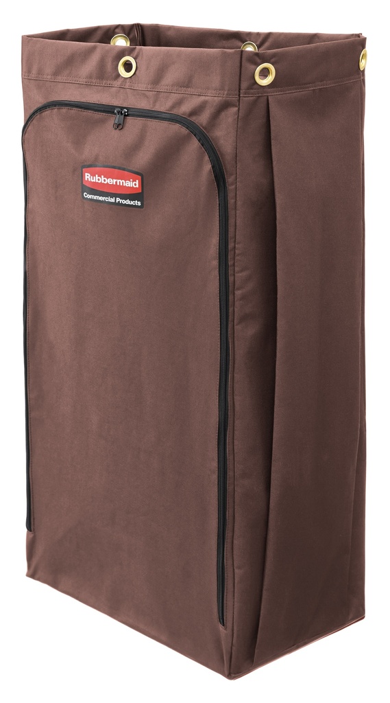 Rubbermaid Commercial Sac en toile pour chariot d'entretien, 30 gal US, brun