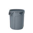 Rubbermaid Commercial Brute Round Container, 20 US Gal, Grey
