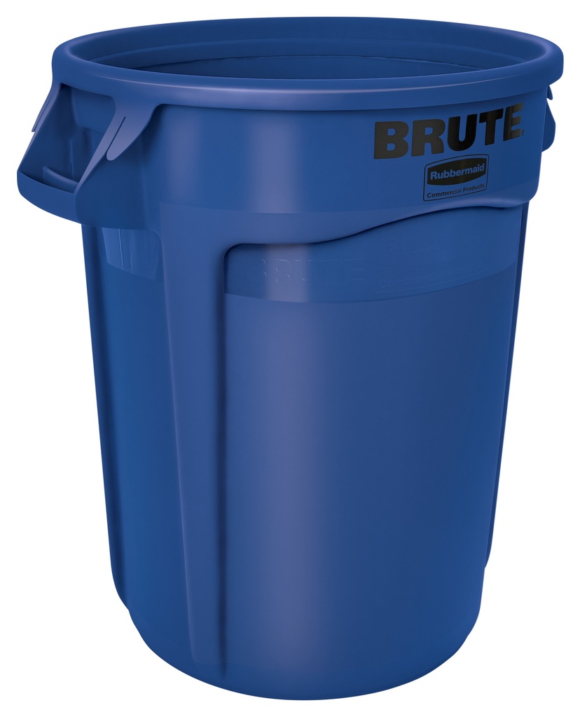 Rubbermaid Commercial Brute Round Container, 32 US Gal, Blue