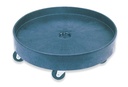 Rubbermaid Commercial Universal Barrel Dolly, for 2655, Black